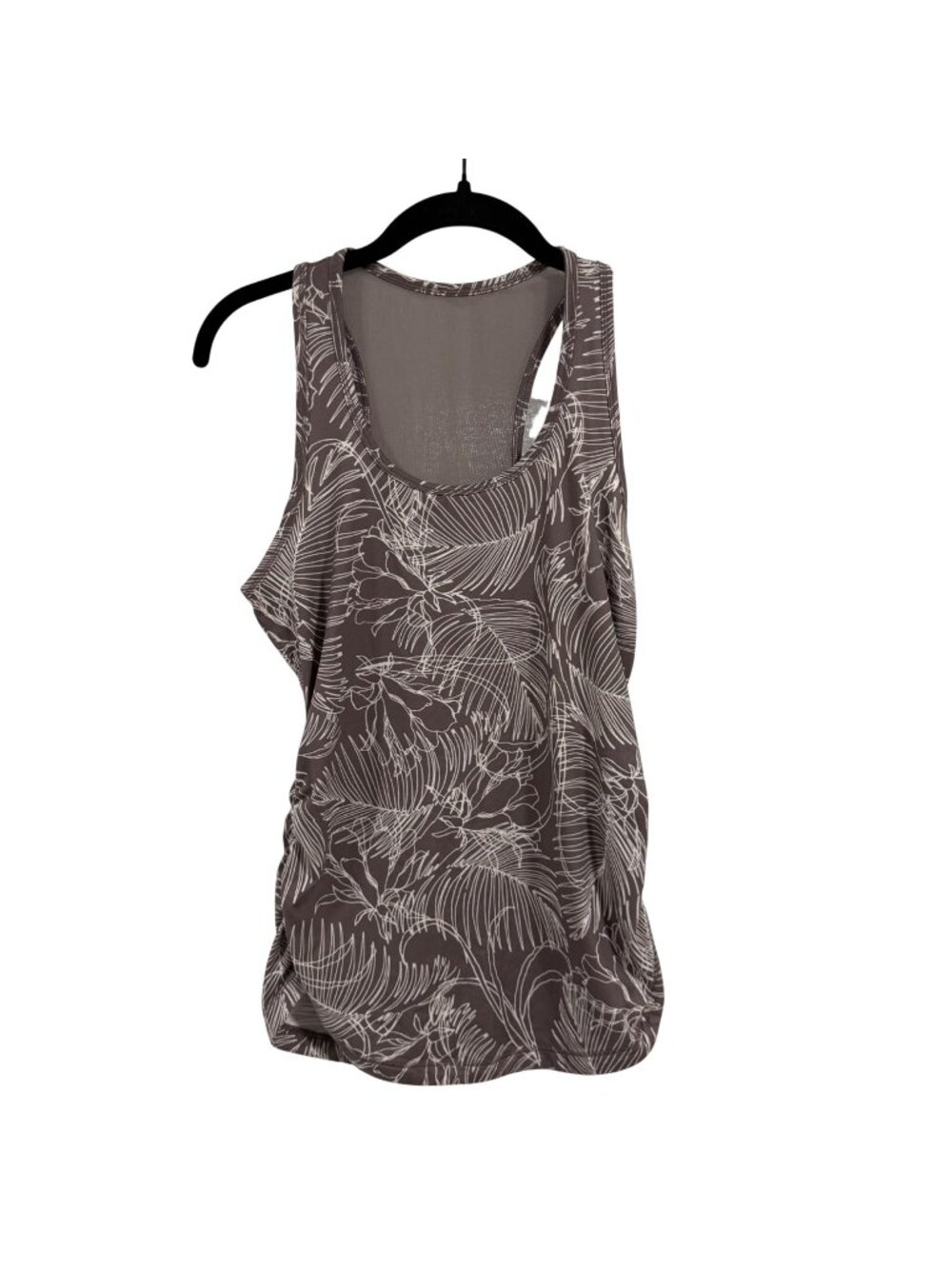 CALIA by Carrie Underwood Breezy Palm Mesh Ruched Tank Top‎ Size XS